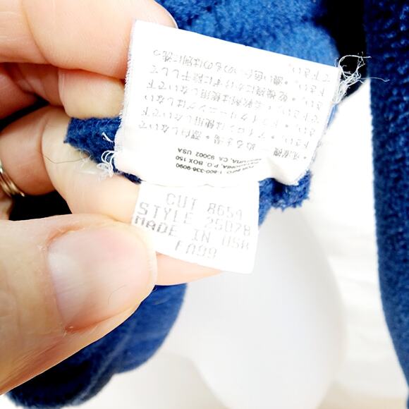 Patagonia Synchilla Blue  Fleece Button Front Cardigan  Jacket- Damaged Buttons - Picture 13 of 15